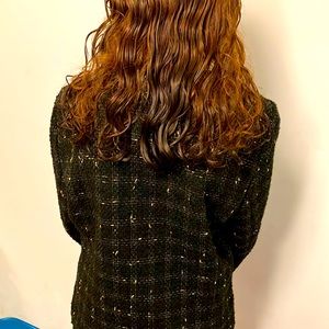 Gold tipped black work jacket